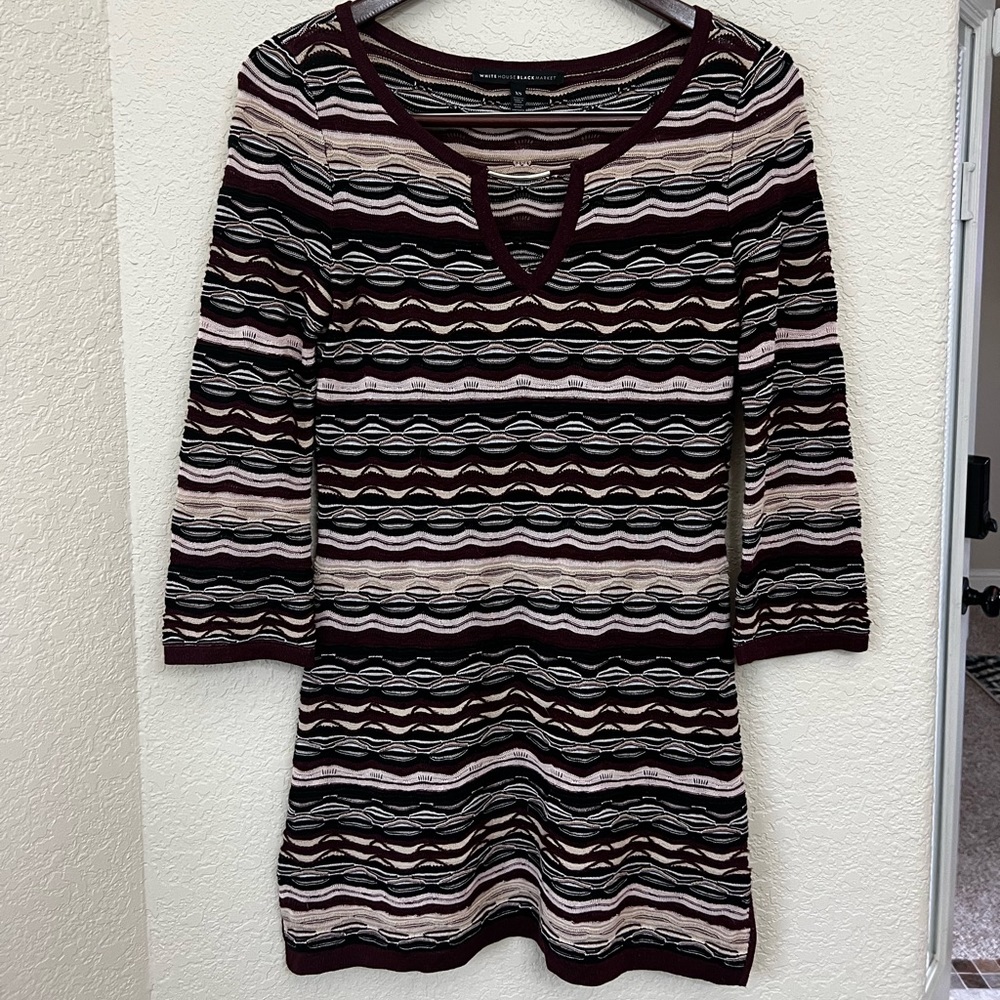 White House Black Market Womens Size XS multicolored knit Top
